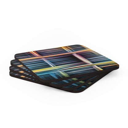 Mary Fermi - Air Resistance Force, Abstractly - Corkwood Coaster Set of 4