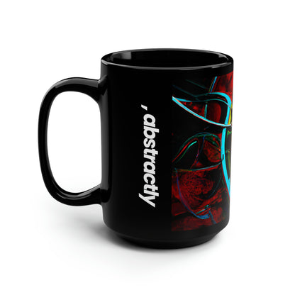 Lorena Sheffield - Electromagnetic Force, Abstractly - Black Ceramic Mug 15oz