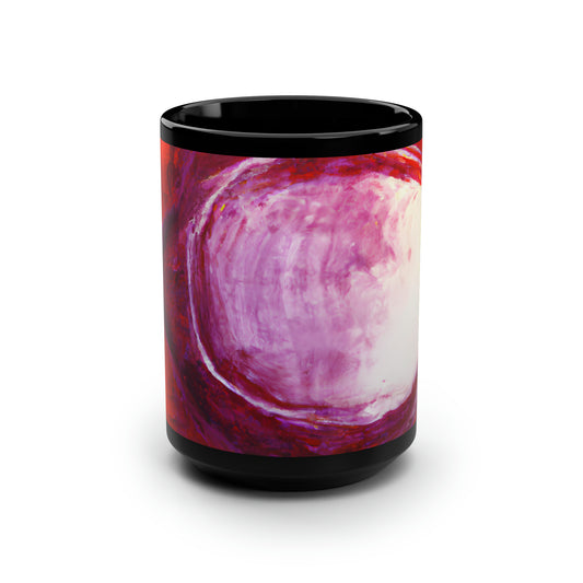 Quazarium Crystalite - Vanadium, Abstractly - Black Ceramic Mug 15oz