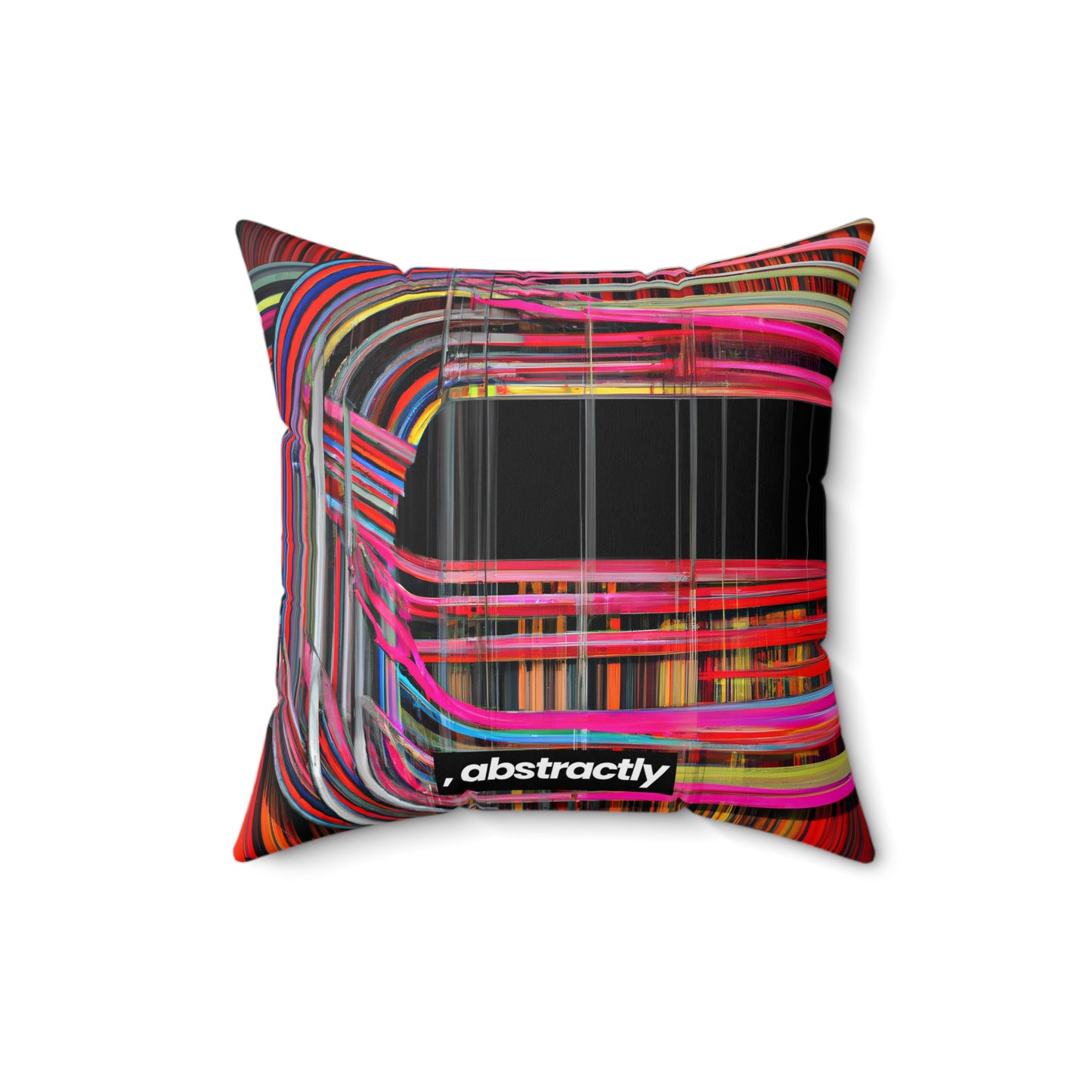 Harold Richards - Electromagnetic Force, Abstractly - Faux Suede Throw Pillow