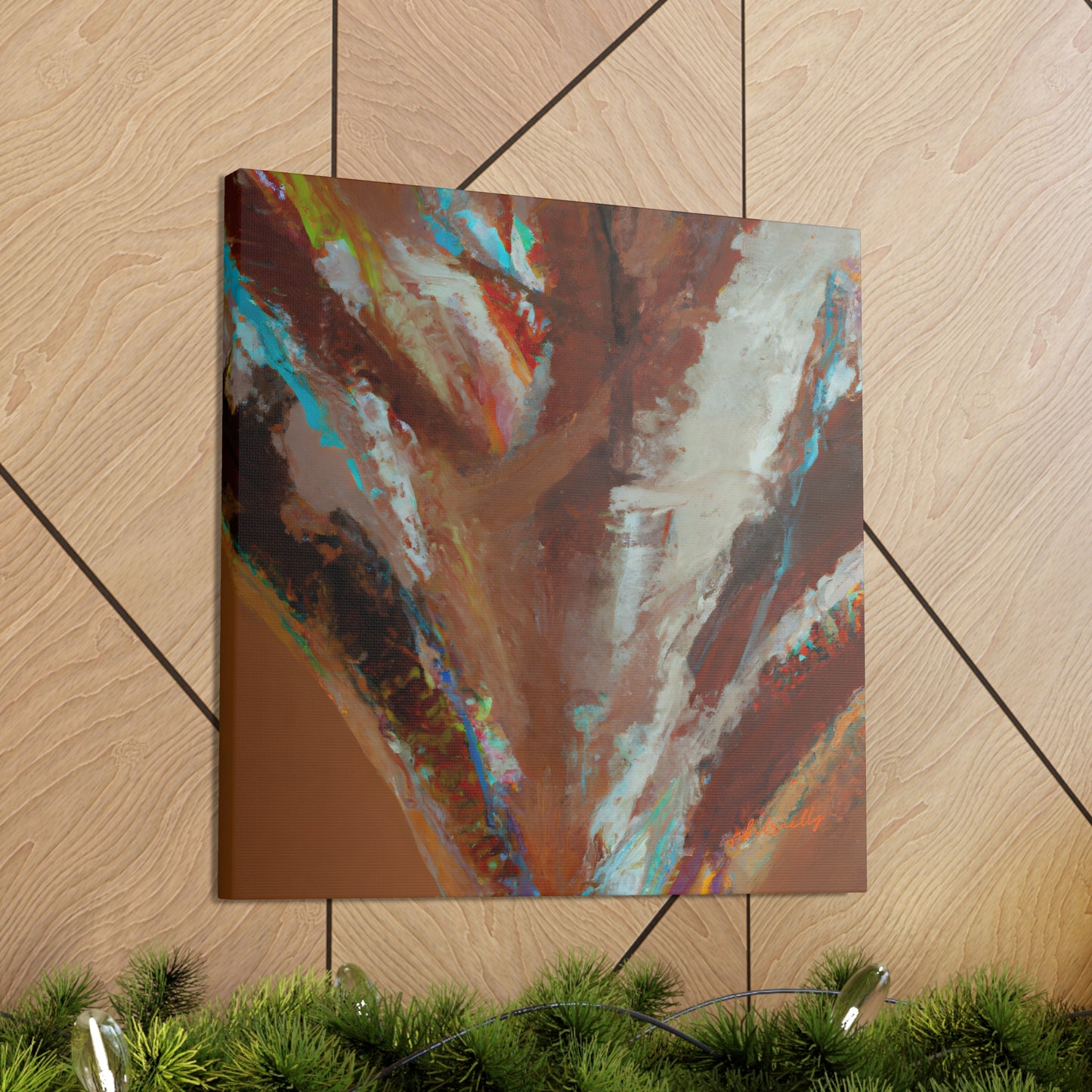 Quantum Glitter Crystal - Magnesium, Abstractly - Canvas