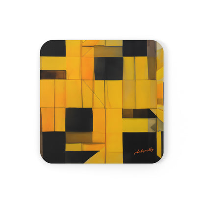 Chandra Bose - Weak Force, Abstractly - Corkwood Coaster Set of 4