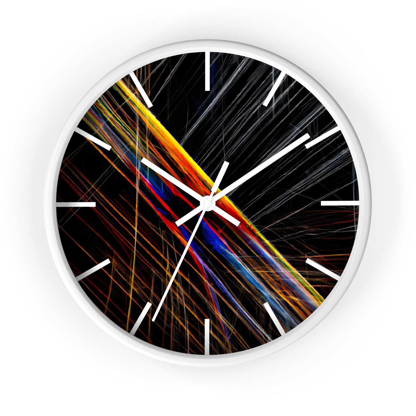 Marion Huxley - Electric Force, Abstractly - Wall Clock