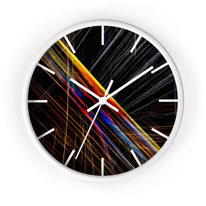 Marion Huxley - Electric Force, Abstractly - Wall Clock