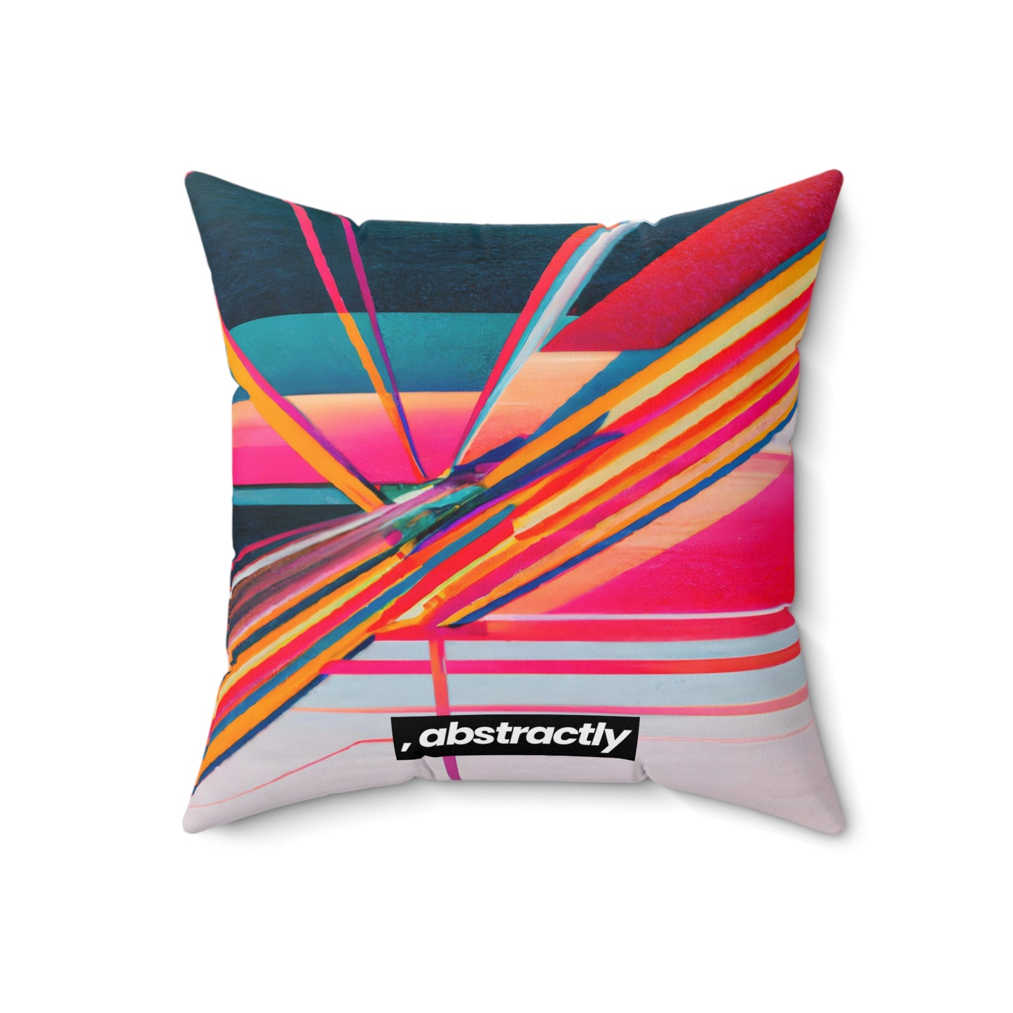 Elizabeth Perkins - Electric Force, Abstractly - Faux Suede Throw Pillow