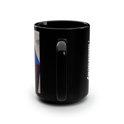 Marion Friesner - Strong Force, Abstractly - Black Ceramic Mug 15oz