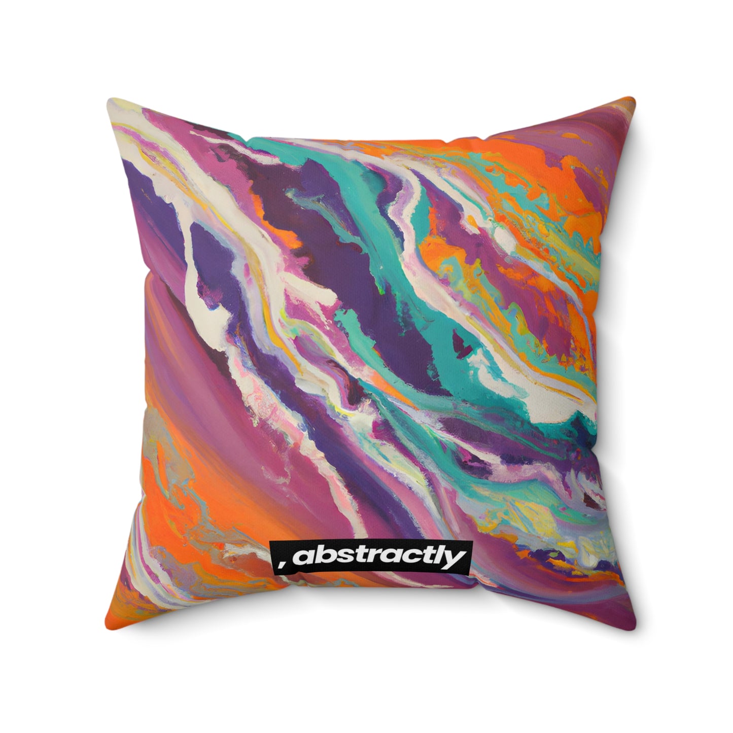 Gustavine Crystalidian - Chemistry, Abstractly - Faux Suede Throw Pillow