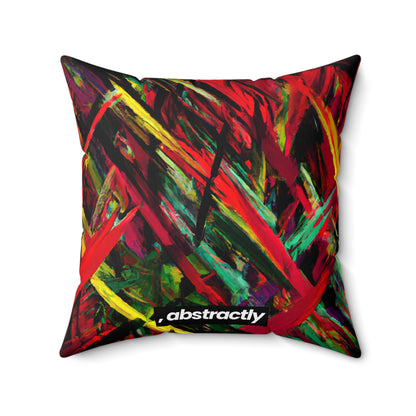 Jack Marcus - Electric Force, Abstractly - Faux Suede Throw Pillow