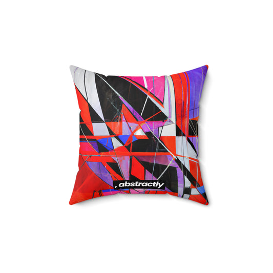 Lena Nordstrom - Tension Force, Abstractly - Faux Suede Throw Pillow