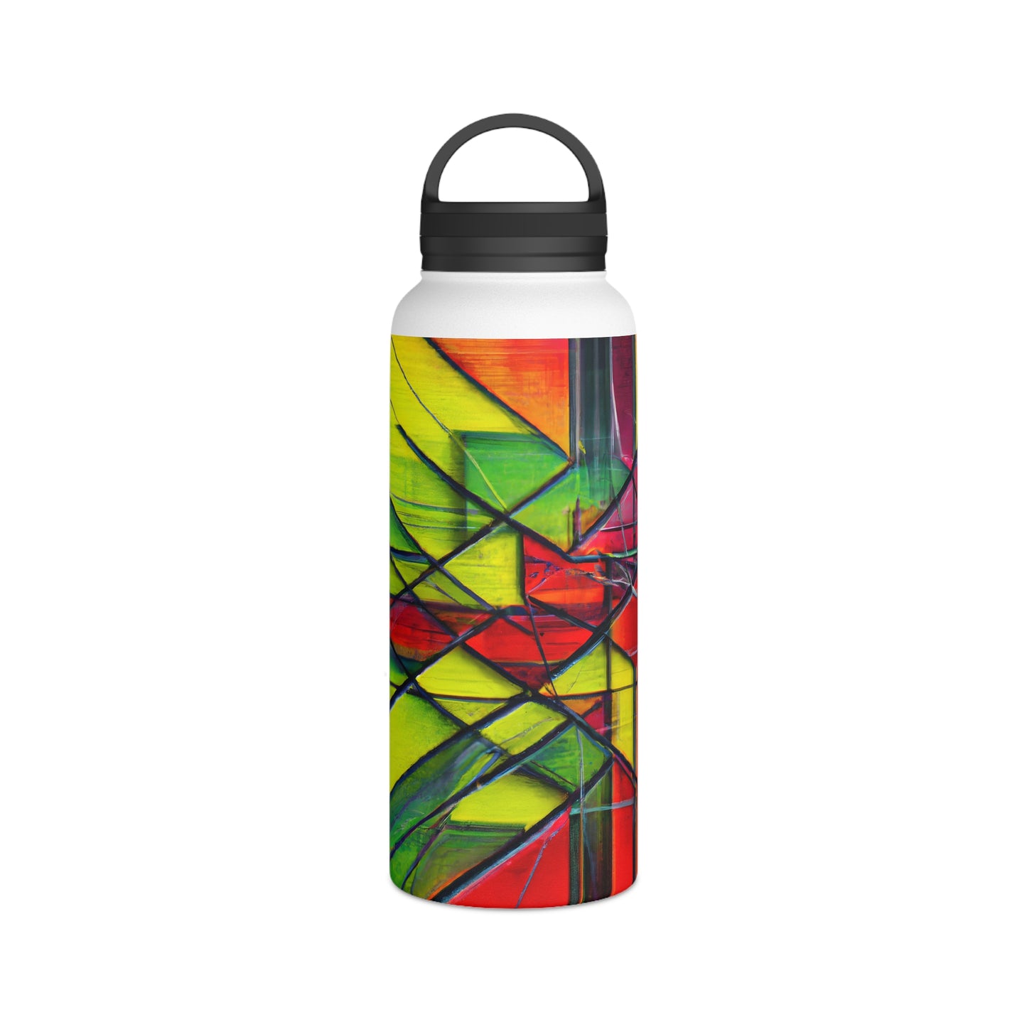 Rosalind Munroe - Electric Force, Abstractly - Stainless Steel Water Bottle