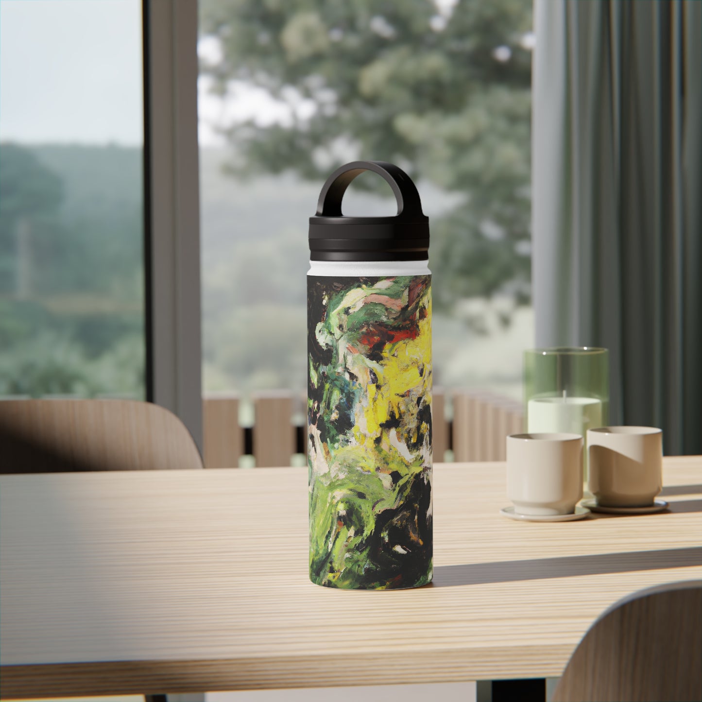 Lustra Vanadium Crystal - Chemistry, Abstractly - Stainless Steel Water Bottle