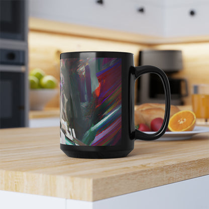 Vertex Integrity - Accrual, Abstractly - Black Ceramic Mug 15oz