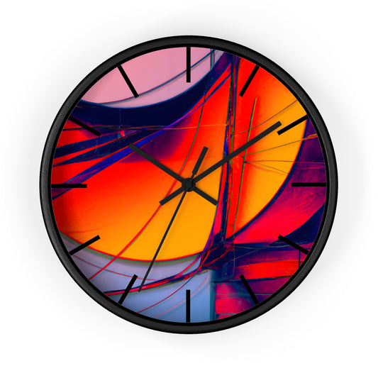 Claudia Henningsen - Air Resistance Force, Abstractly - Wall Clock