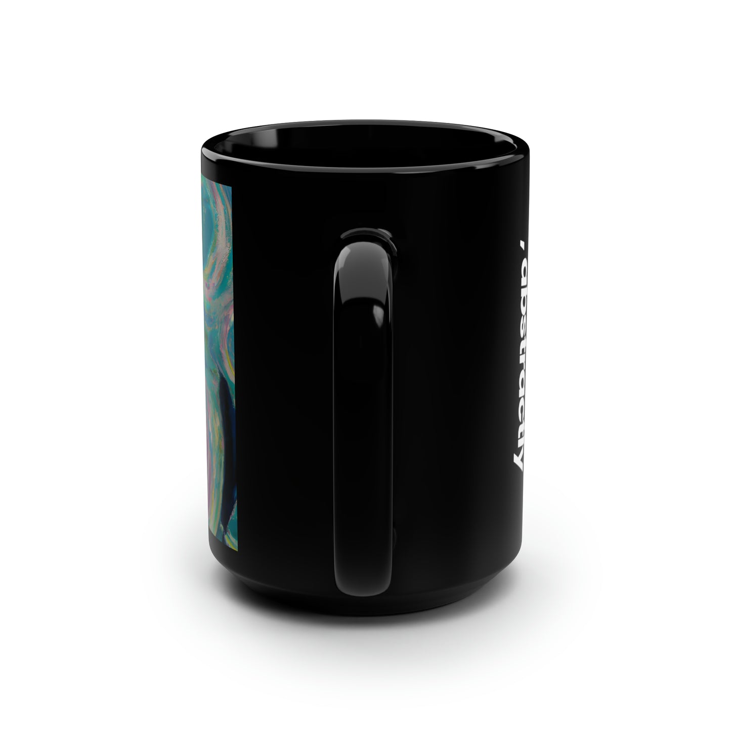 Astro Hydrogenite - Chemistry, Abstractly - Black Ceramic Mug 15oz