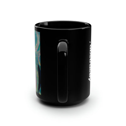 Astro Hydrogenite - Chemistry, Abstractly - Black Ceramic Mug 15oz