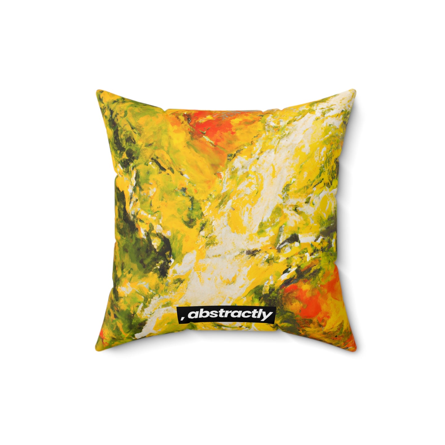 Starlight Etherium - Sulfur, Abstractly - Faux Suede Throw Pillow