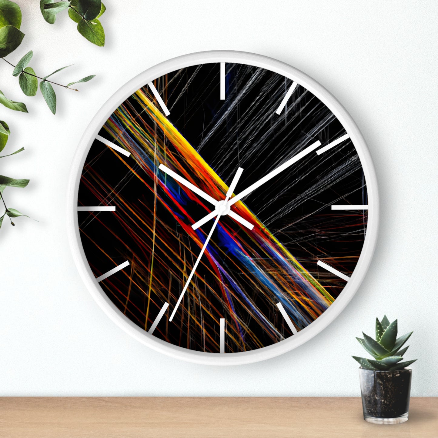 Marion Huxley - Electric Force, Abstractly - Wall Clock