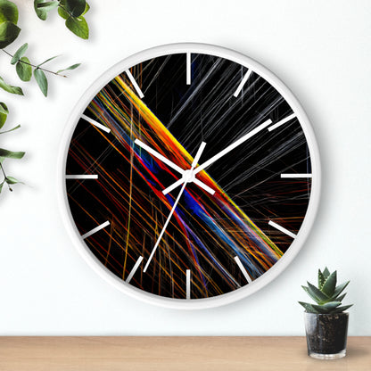 Marion Huxley - Electric Force, Abstractly - Wall Clock