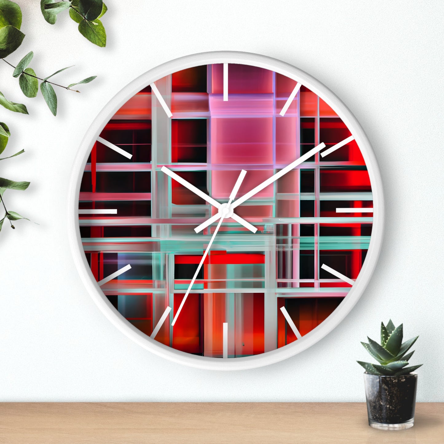 Alexandra Gunderson - Magnetic Force, Abstractly - Wall Clock