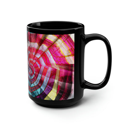 Vera Blackburn - Gravity Force, Abstractly - Black Ceramic Mug 15oz