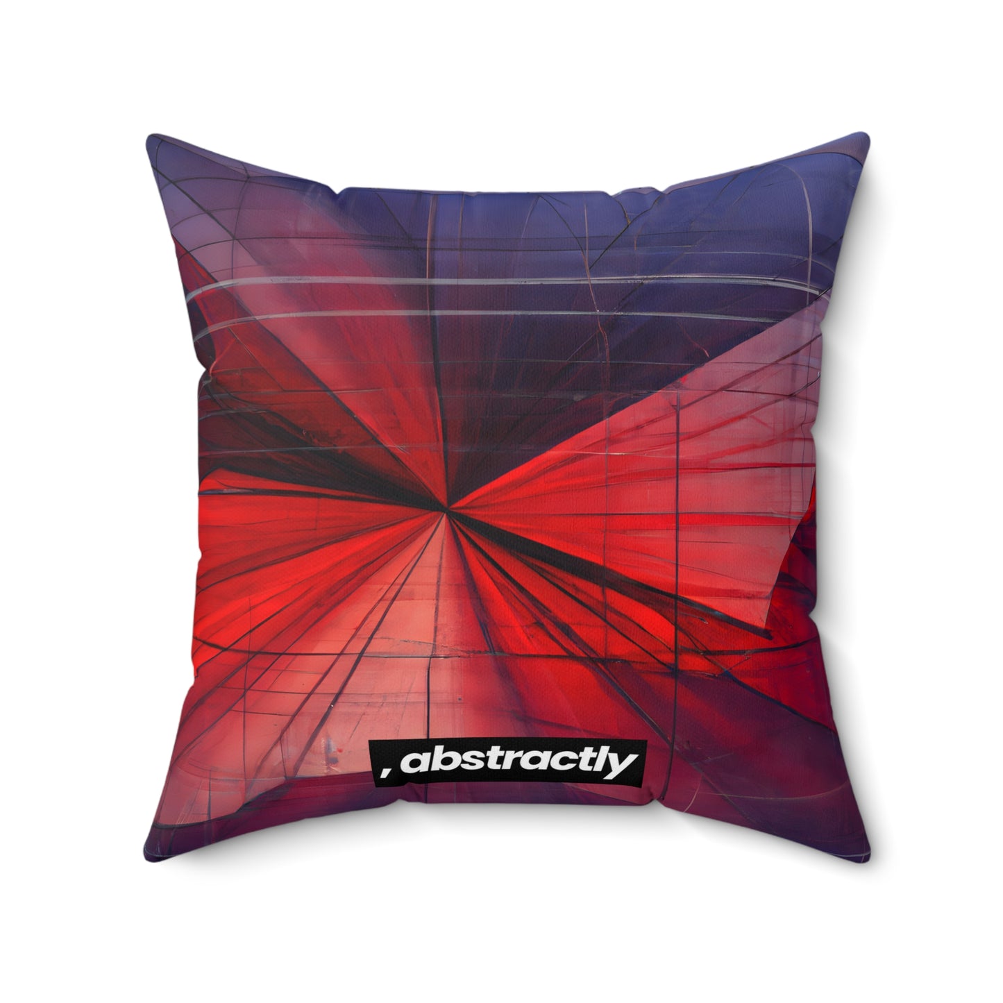 Margaret Haysley - Magnetic Force, Abstractly - Faux Suede Throw Pillow