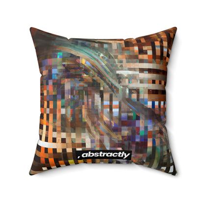 Nina Bernstein - Tension Force, Abstractly - Faux Suede Throw Pillow