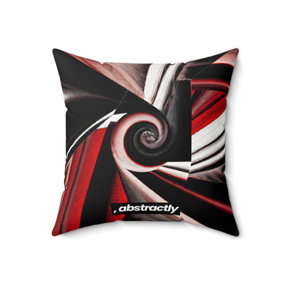 Louisa Eisenberg - Tension Force, Abstractly - Faux Suede Throw Pillow