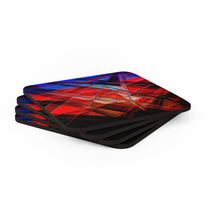 Samuel Wexler - Air Resistance Force, Abstractly - Corkwood Coaster Set of 4