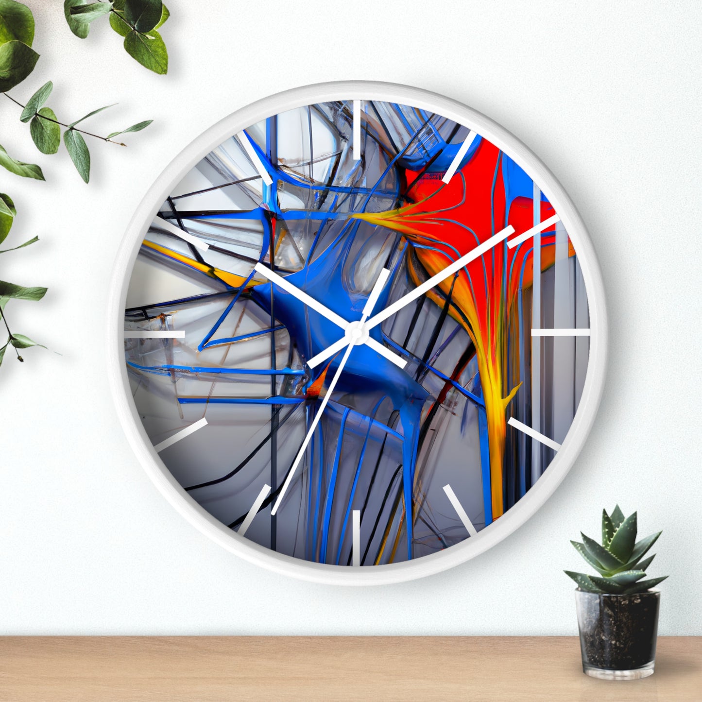 Ernestine Northwood - Friction Force, Abstractly - Wall Clock