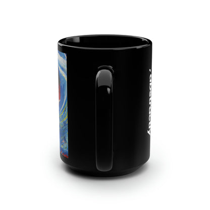 Tritium Firestone - Chemistry, Abstractly - Black Ceramic Mug 15oz