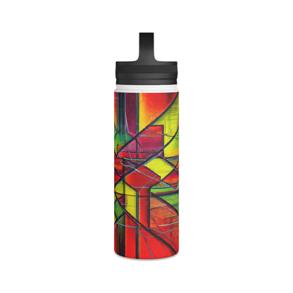 Rosalind Munroe - Electric Force, Abstractly - Stainless Steel Water Bottle