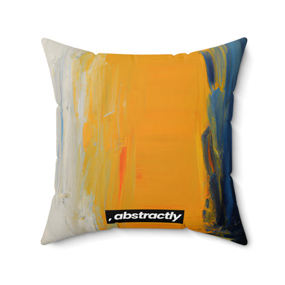 Pixeo Compound - Scandium, Abstractly - Faux Suede Throw Pillow