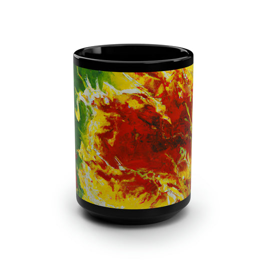 Zephyrionium Oxide - Chemistry, Abstractly - Black Ceramic Mug 15oz