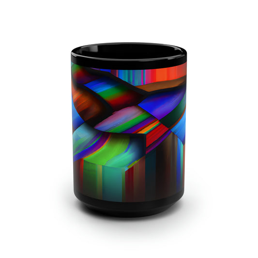 Henry Brinkley - Air Resistance Force, Abstractly - Black Ceramic Mug 15oz