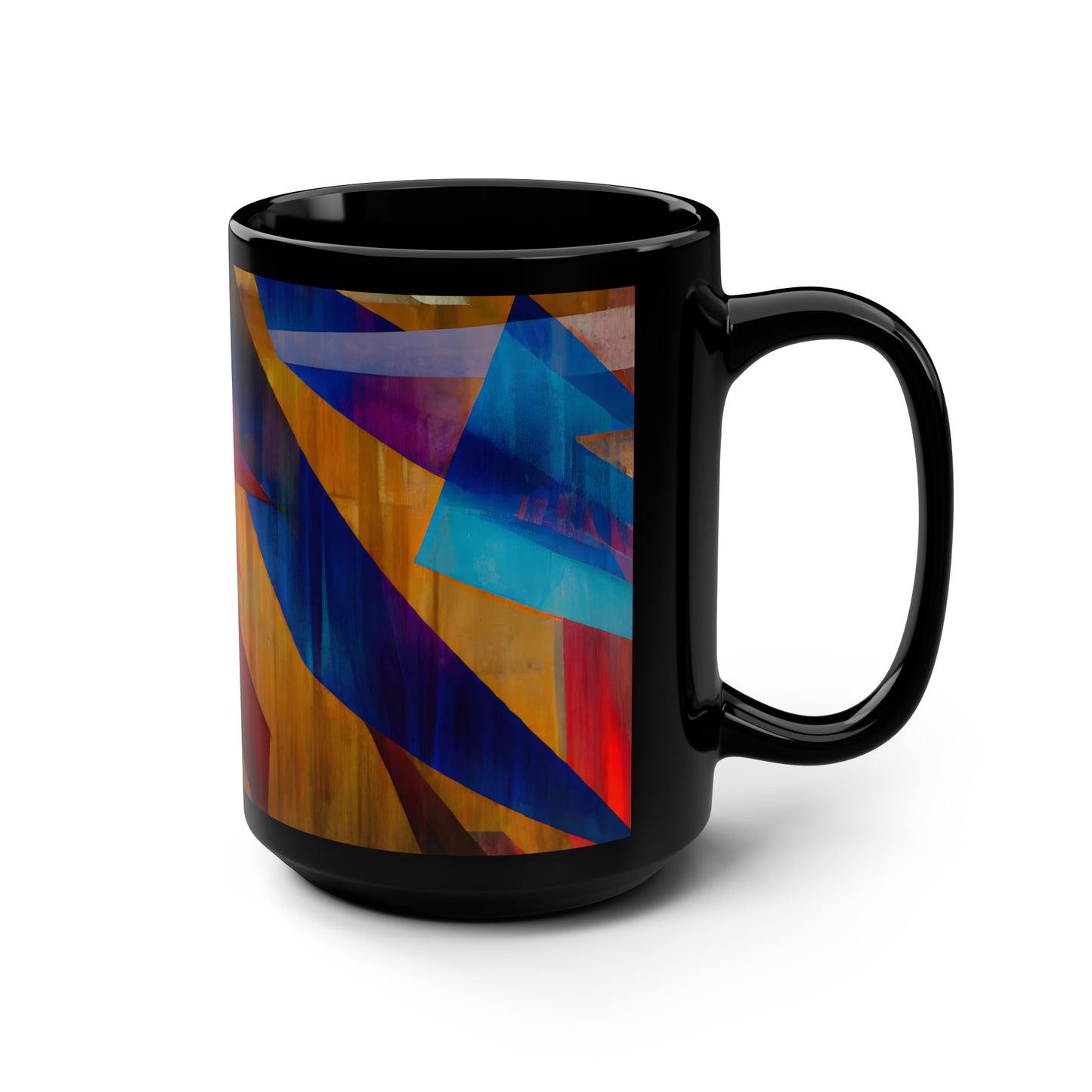 Mildred Thompson - Weak Force, Abstractly - Black Ceramic Mug 15oz