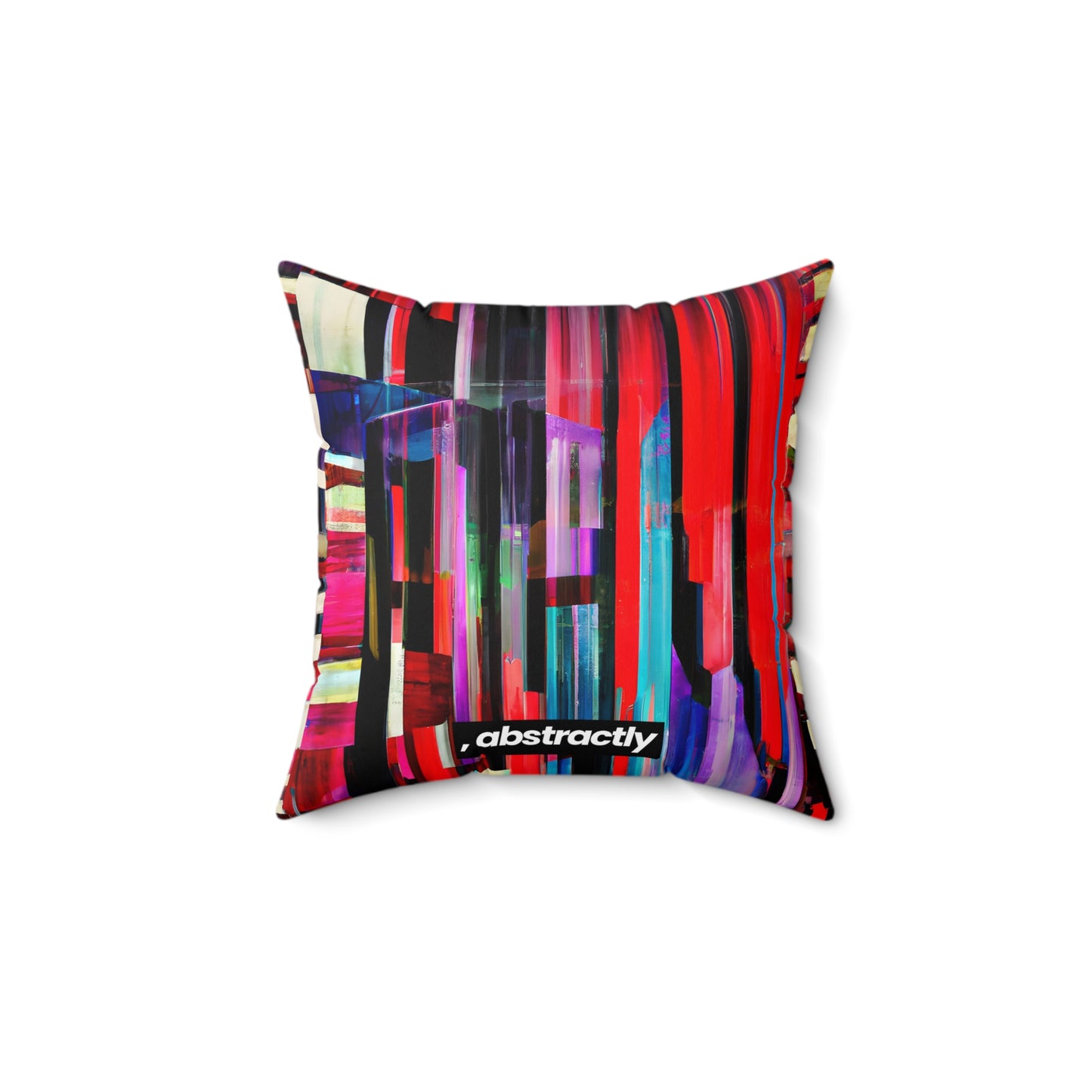 Herbert Steinberg - Air Resistance Force, Abstractly  - Faux Suede Throw Pillow