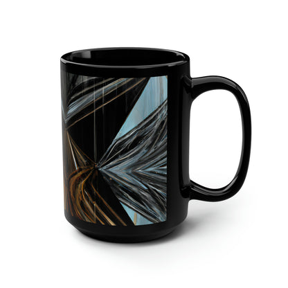 Penelope O'Sullivan - Spring Force, Abstractly - Black Ceramic Mug 15oz