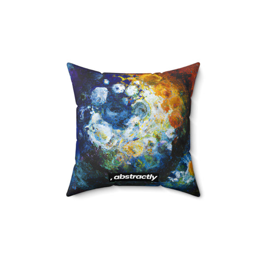 Stellarglowium - Chemistry, Abstractly - Faux Suede Throw Pillow