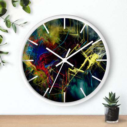 Connie Valdez - Electric Force, Abstractly - Wall Clock