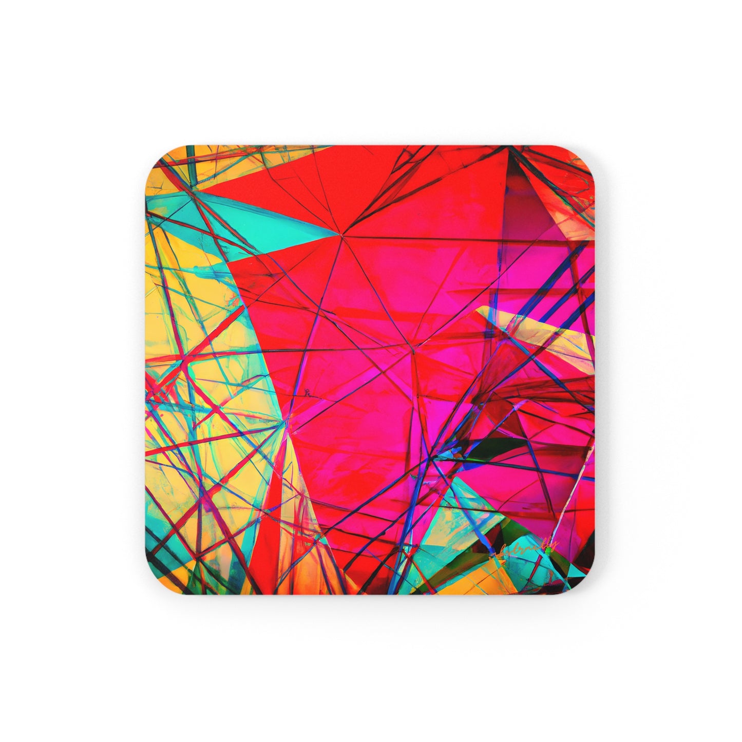 Esther Lombardi - Normal Force, Abstractly - Corkwood Coaster Set of 4