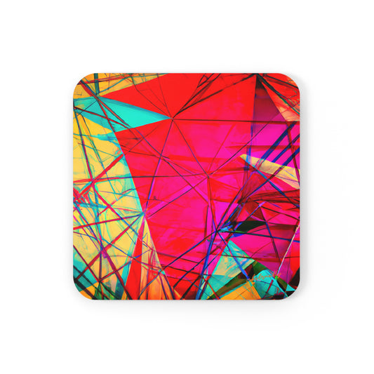 Esther Lombardi - Normal Force, Abstractly - Corkwood Coaster Set of 4