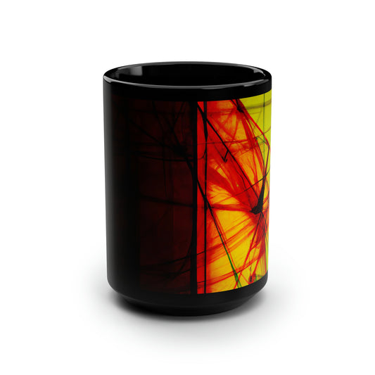 Leonard Sheffield - Magnetic Force, Abstractly - Black Ceramic Mug 15oz