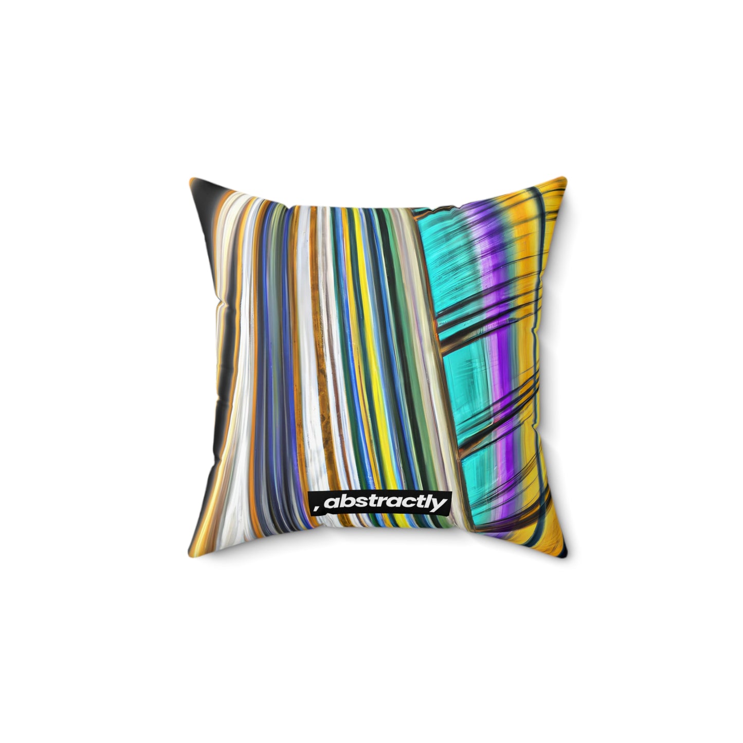 Spencer Harrison - Spring Force, Abstractly - Faux Suede Throw Pillow