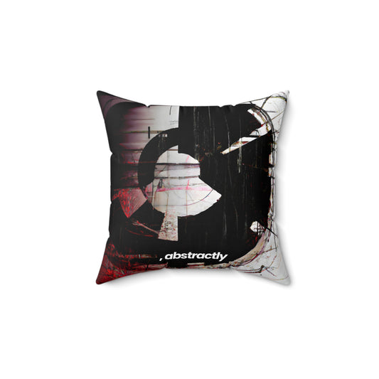 Theodore Rosenberg - Tension Force, Abstractly - Faux Suede Throw Pillow