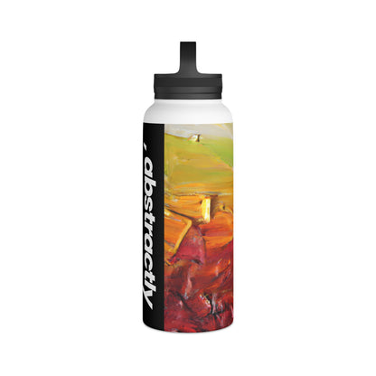 Quantum Crystalinium - Manganese, Abstractly - Stainless Steel Water Bottle