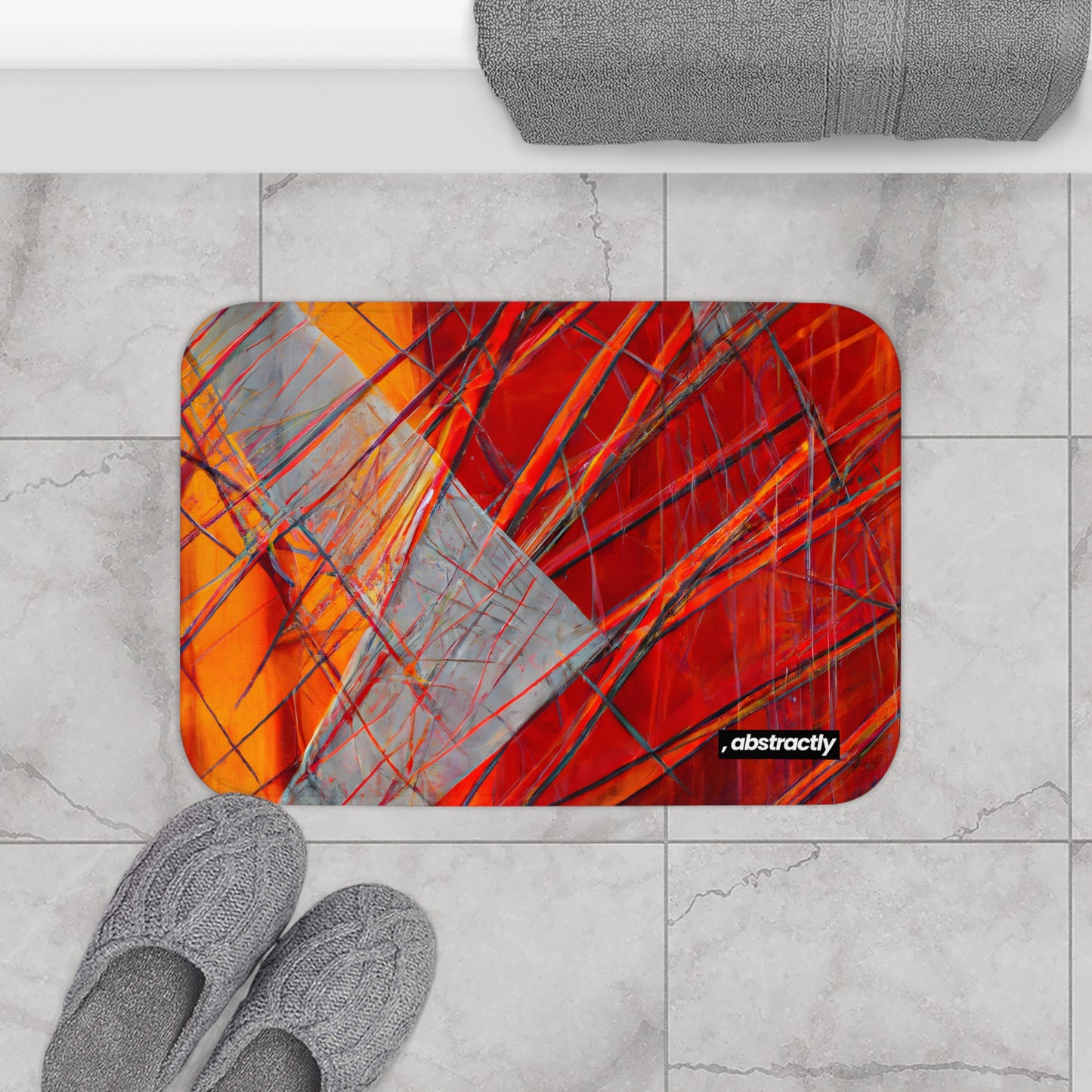 Adrienne Dufresne - Gravity Force, Abstractly - Bath Mat