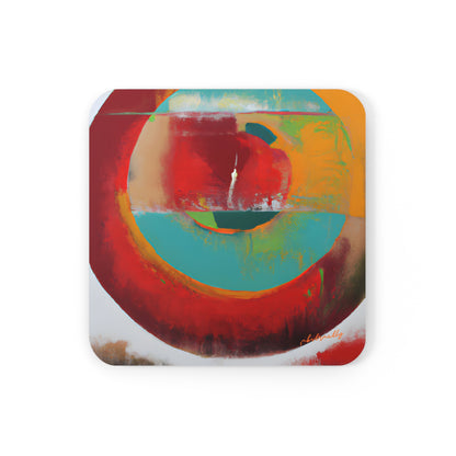 Solarium Angularite - Argon, Abstractly - Corkwood Coaster Set of 4