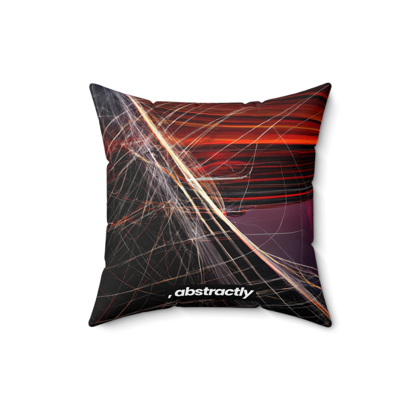 Amelia Sommerfield - Magnetic Force, Abstractly - Faux Suede Throw Pillow