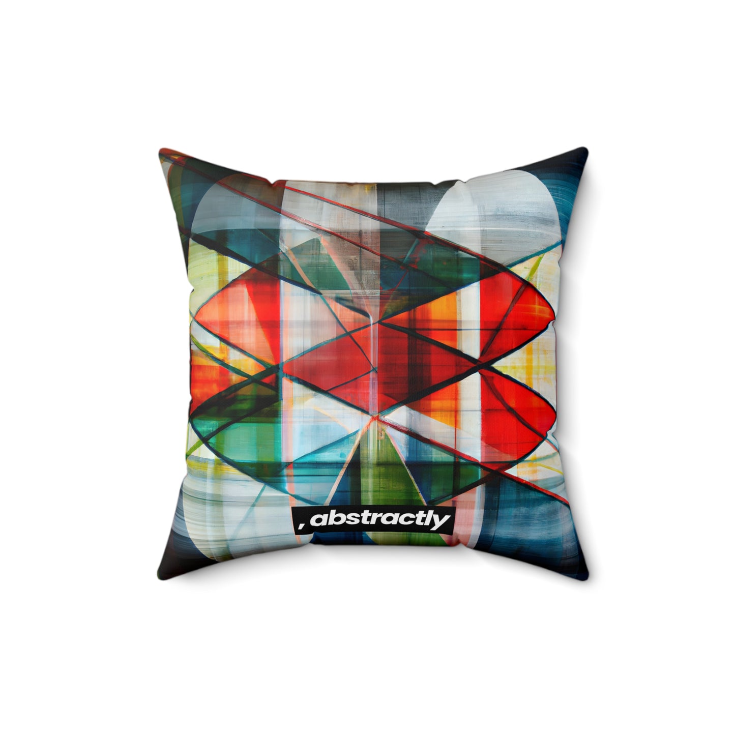 Lillian Czerny - Friction Force, Abstractly - Faux Suede Throw Pillow