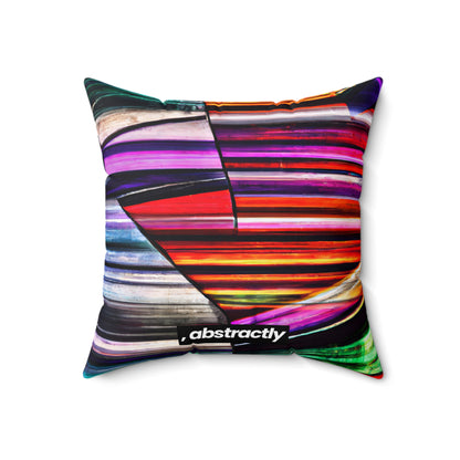 Shirley Hawking - Weak Force, Abstractly - Faux Suede Throw Pillow